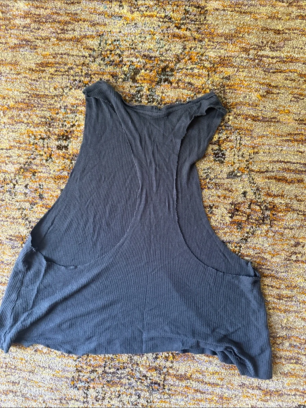 Ali Women’s Grey Sleeveless Thermal Muscle Tank Top